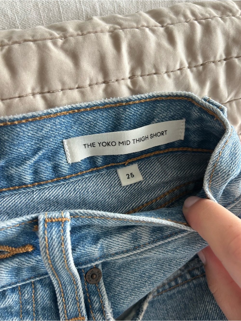 Denim Forum - Yoko Mid Thigh Shorts - Picture 2 of 3